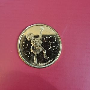 MIGUEL COCO Walt Disney World 50th Anniversary Gold Metal Medallion Coin